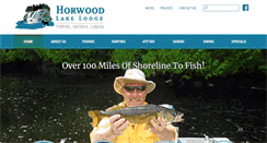 Desktop Screenshot of horwoodlakelodge.com